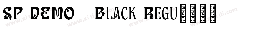 SP DEMO   Black Regu字体转换